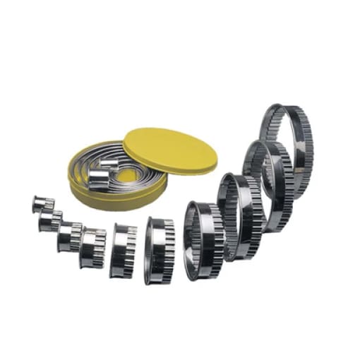 10 Piece Round Cutter Set S/steel Fluted Rcf0010