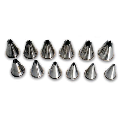 12pc Star Nozzle Set S/steel Nss1012