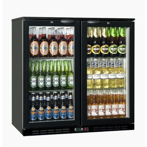 169l 2 Hinged Door Back Bar Cooler Salvadore Bbc1002