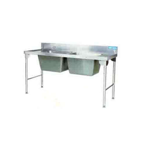 Double Pot Sink 1800mm S/steel Legs Ezwh1023o7