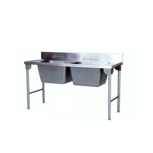 Econo Double Pot Sink 1700mm S/steel Legs Pkpdpsssl1700