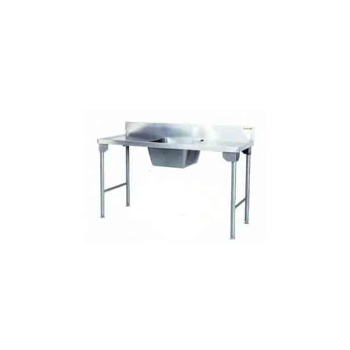 Single Bowl Sink 1600mm Mild Steel Legs Left Sdsn1005o7
