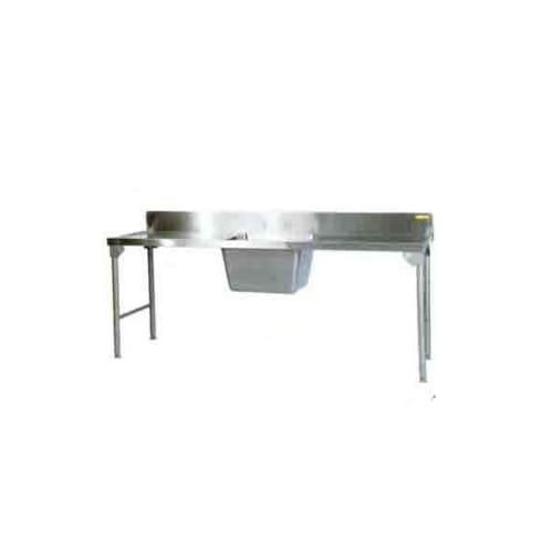 Single Bowl Sink 2300mm Mild Steel Legs Right Sdsn1009o7