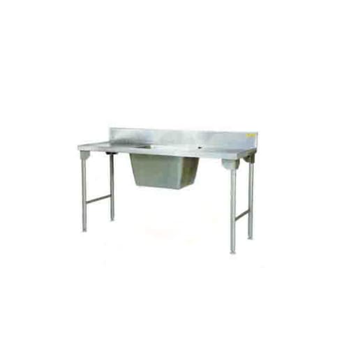Single Pot Sink 1700mm Mild Steel Legs Right Sdsn1019o7