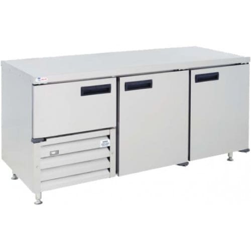 Stainless Steel Underbar Fridge Remote Cabinet 2.4m - 4