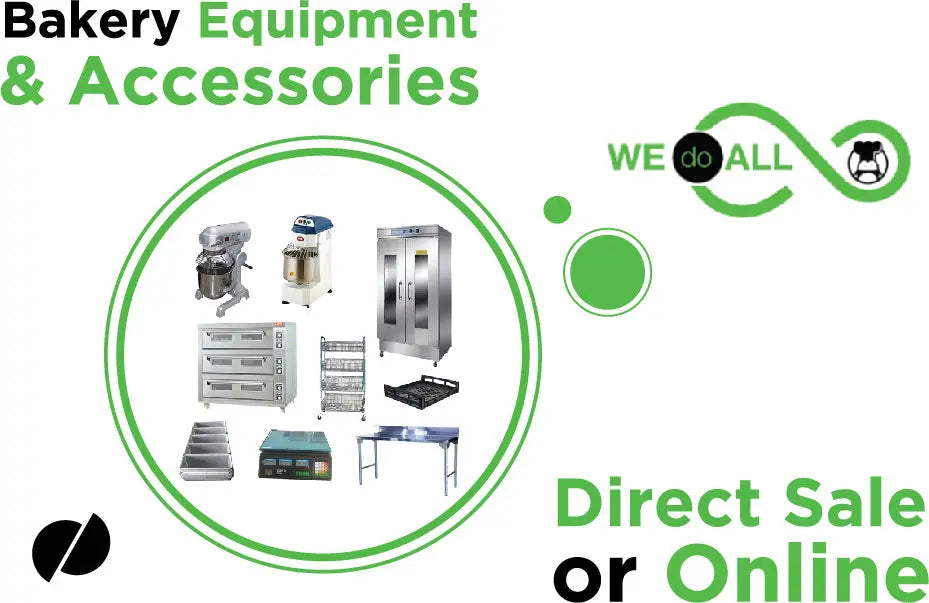 Bakery equipment and accessories available direct or online from WeDoAll