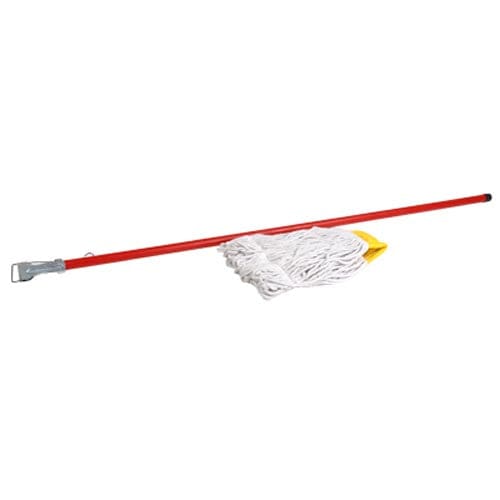 1550mm Mopholder Pvc/wood Handle Only Red Mhw0500