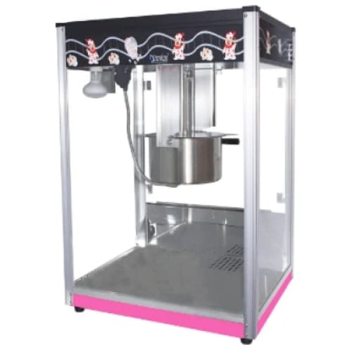 16oz Pink & Black Popcorn Machine Chromecater Pop16b