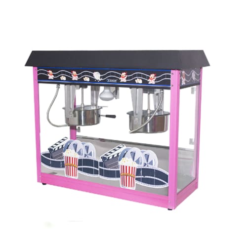 2x8oz Pink & Black Popcorn Machine Chromecater Pop6a-2