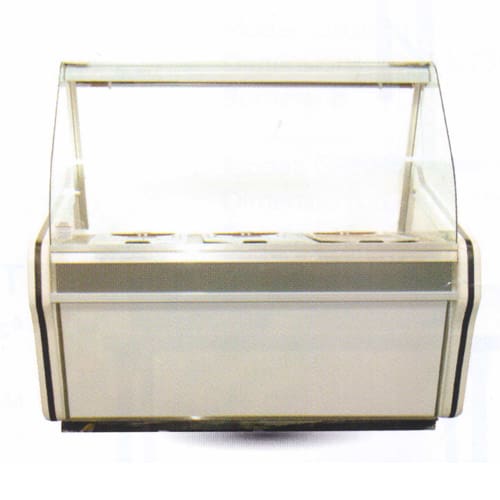 3 Division Curved Glass Bain Marie Cabinet Cgbm3-ew