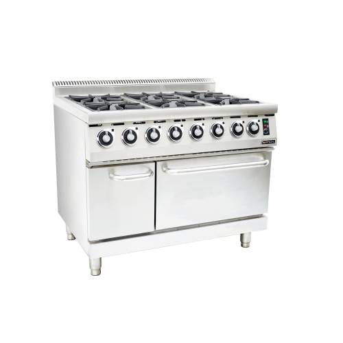 6 Burner Gas Stove With Electric Oven Anvil Coa4006