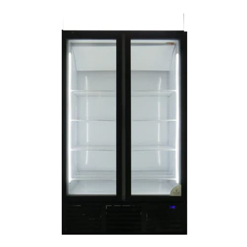 755l Upright Glass Door Freezer 2 Doors Commercial Eu720