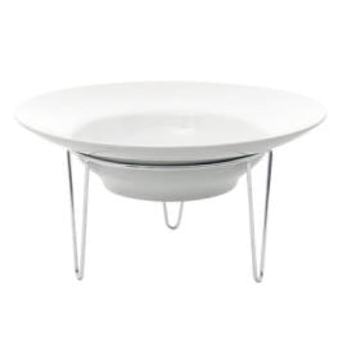 Accent - White - Large Round Bowl Stand 292 x 180mm (1)