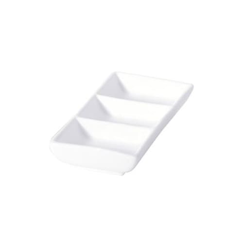 Accent - White - Rect. 3-divided Dish 17cm (6) Ng5510-17