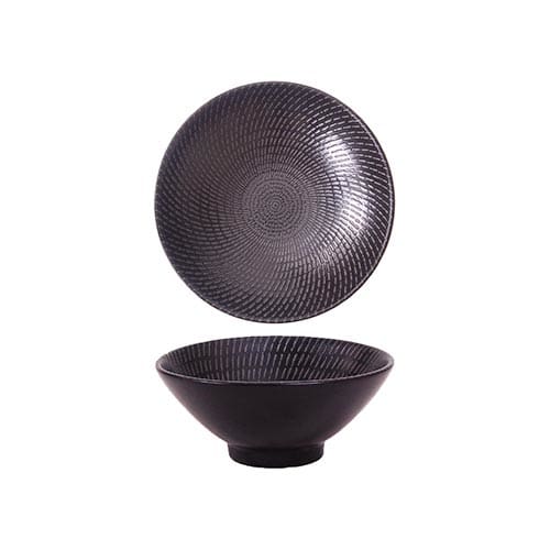 Black Swirl Round V-bowl 10cm (24) Laak6122010/039021a