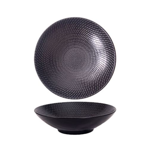 Black Swirl Round Bowl 24cm (12) Laak6120024/039021a