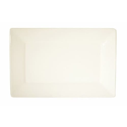 New Bone - White - Flat Rectangle Plate 31 x 20cm (12)