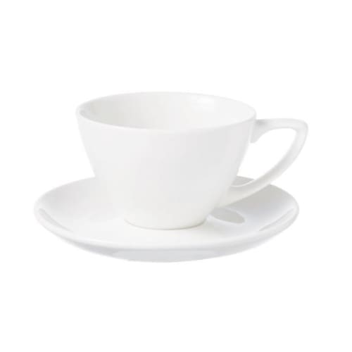 Cafe - White - Saucer - 16cm (24) Cc-wh-css.1