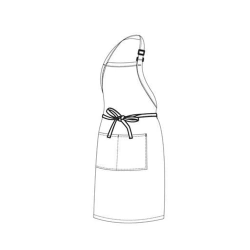 Chefs Uniform Full Bib White Apron Chef E-quip Uni4019