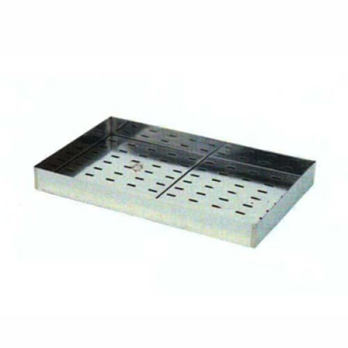 Chip Dump Single Tray With Grid Neutral Stainless Steel