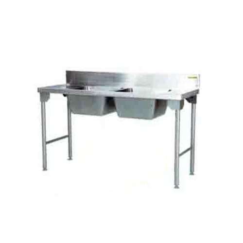 Double Bowl Sink 1600mm Mild Steel Legs Right Sdsn1012o7