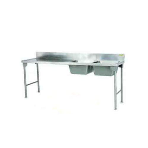 Double Bowl Sink 2300mm Mild Steel Legs Right Sdsn1015o7