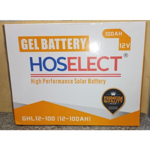 Hoselect Solar Gel Battery 100ah 12v Sgb100ah12v