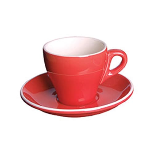 Italian - Red Cappuccino Cup 16cl (12) Gs-r808c-r
