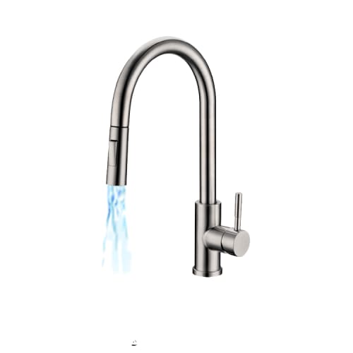 Kitchen Mixer With Pull Out Spout Tap Brushed S/steel