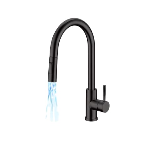 Kitchen Mixer With Pull Out Spout Tap Matt Black