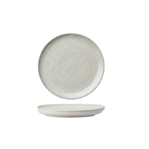 Knit Reactive White Coupe Starter / Dessert Plate 21cm (24)