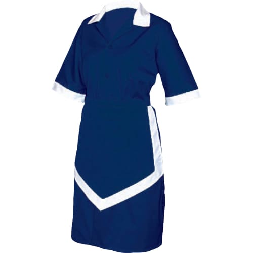 Ladies Housekeeping 3pc Navy And White - Medium Uni5032