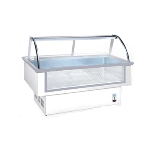 2m Meat Chiller Curved Glass