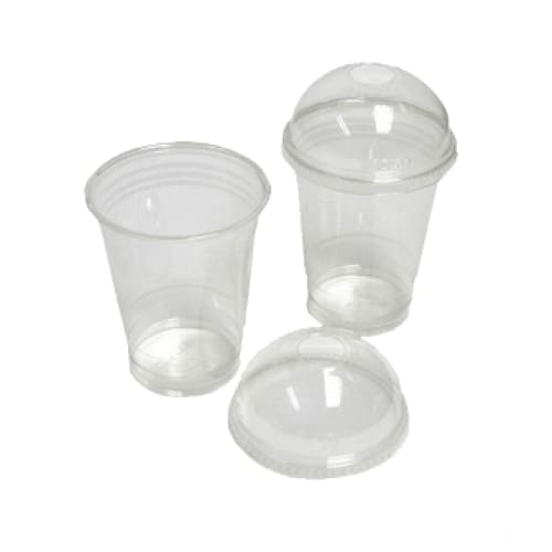 Plastic 230ml Cups & Lids Pcl230ml