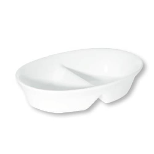 Prima - White - Oval Divided Bowl 20cm (6) Da-1085