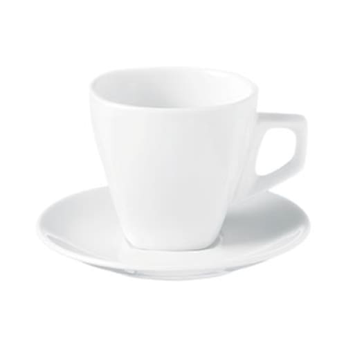 Prima - White - Square Cappuccino Cup 30cl (24) Da-158