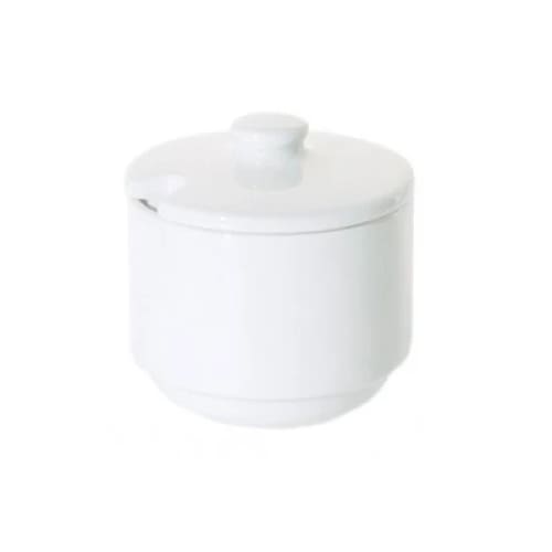 Prima - White - Sugar Bowl With Lid 20cl (12) Da-227