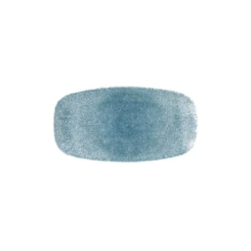 Raku Topaz Blue Chefs å¾â¢ Oblong Plate 29.8 x 15.3cm