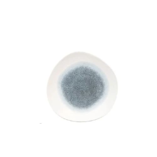 Raku Topaz Blue Organic Round Plate 21cm (12) Cc-rktb-og8.1
