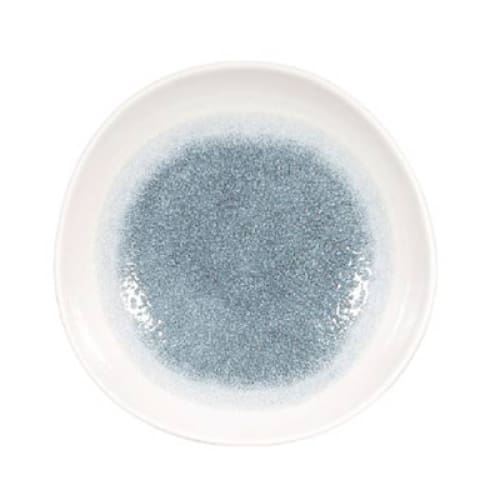 Raku Topaz Blue Organic Round Plate 26.4cm (12)