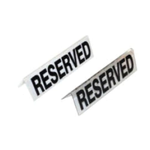 Reserved Table Sing Plastic White Rts0002