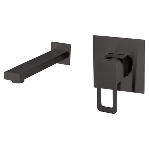 Single Lever Wall Mounted Basin Mixer Matt Black