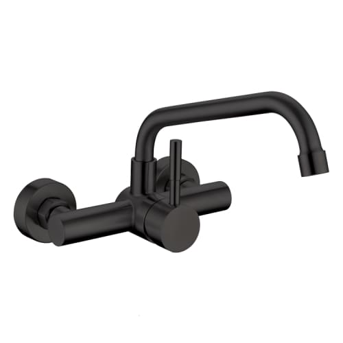 Single Lever Wall Mounted Sink Mixer With Bended Swivel