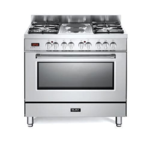 Stainless Steel 90cm 4gas 2 Electric + Elecetric Oven