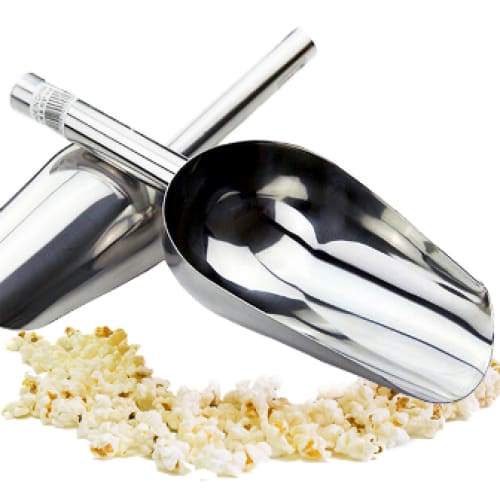 Stainless Steel Popcorn Scoop Large