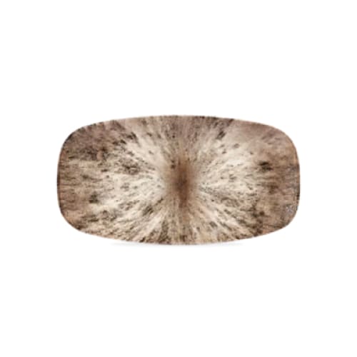 Stone Zircon Brown Oblong Chefs Plate 30 x 15.3cm (12)