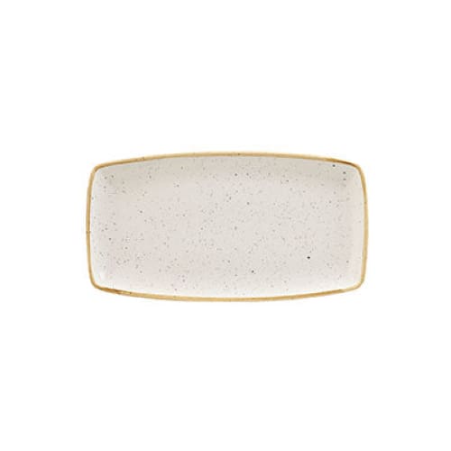 Stonecast Barley White Oblong Plate 35 x 18.5cm (6)