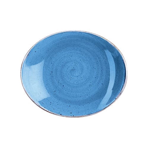Stonecast - Cornflower Blue Oval Plate 19.2cm (12)