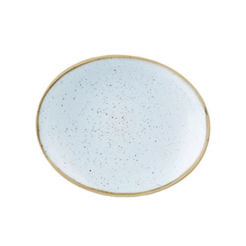 Stonecast - Duck Egg Blue Oval Plate 19.2cm (12)