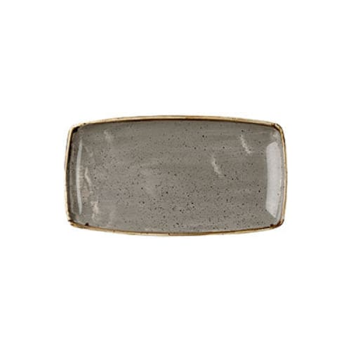 Stonecast - Peppercorn Grey Oblong Plate 29.5x15cm (12)